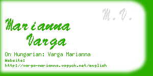 marianna varga business card